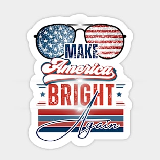 Make America Bright Again Voters Election Party Tee Sticker
